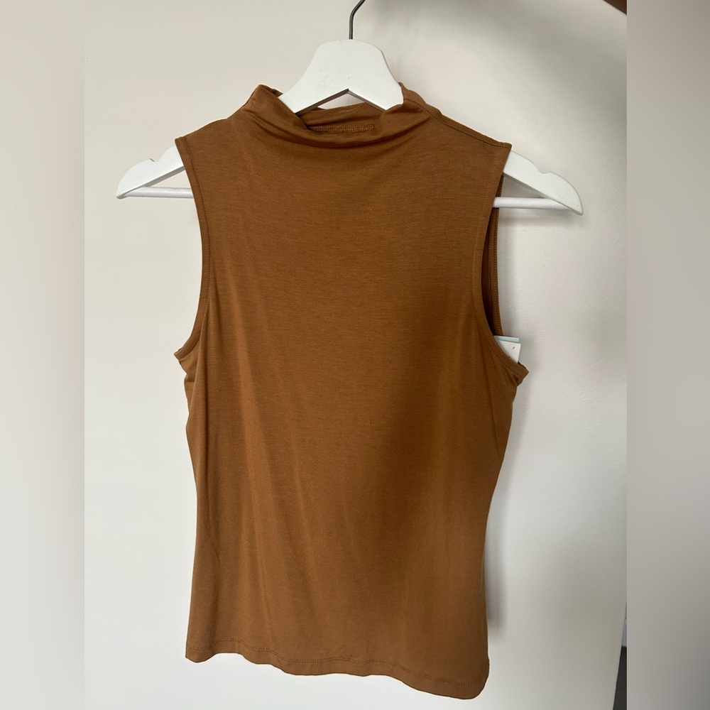 Christian Siriano sleeveless turtle neck